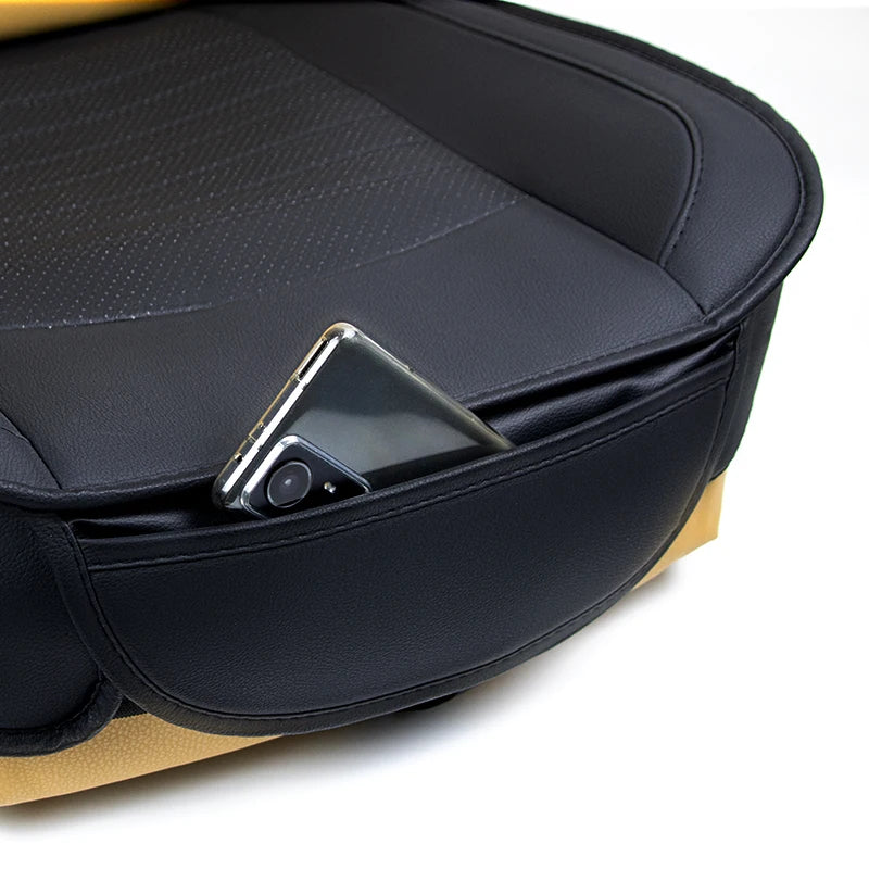 PU Leather Front Seat Cover with Anti-Slip Backing