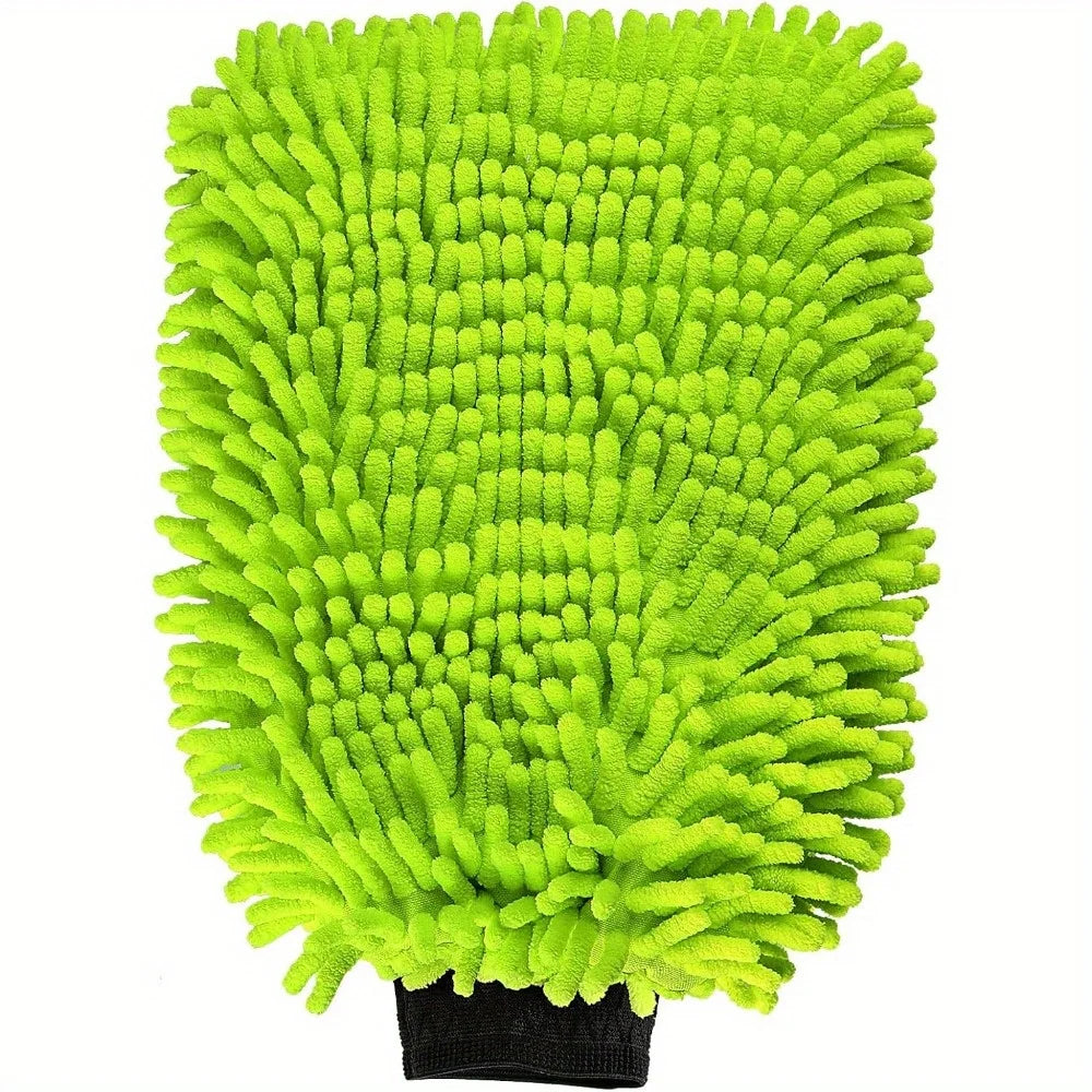 Microfiber Car Wash Mitt Gloves, Scratch-Free & Lint-Free, 1 or 2 Pack