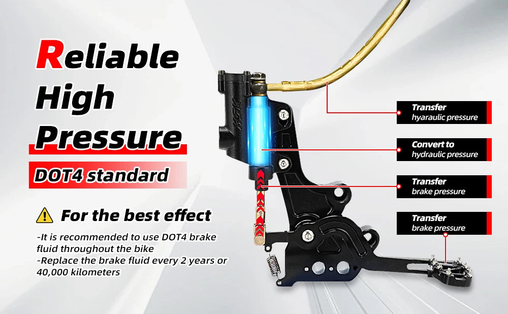 Rear Hydraulic Foot Brake Kit for Surron Light Bee & Segway X160 - image 12