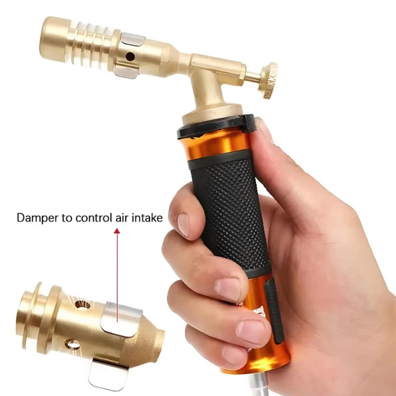 Liquid Propane Gas Welding Torch 2.5m Flame Welding Torch Alloy Welding Gun Precious Metal Smelting