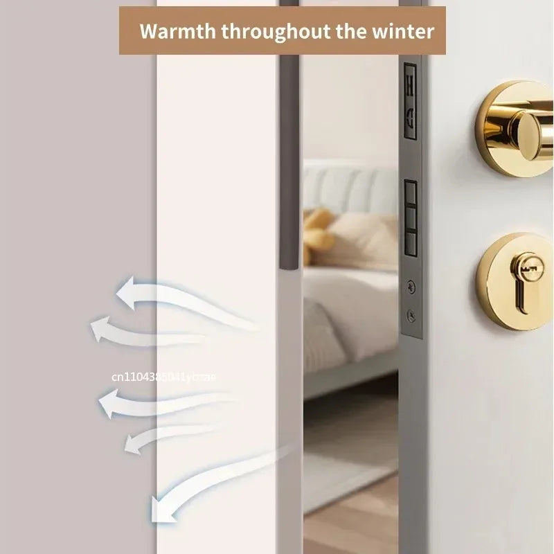 Self-Adhesive D-Shape Door & Window Weather Stripping, 5/10m