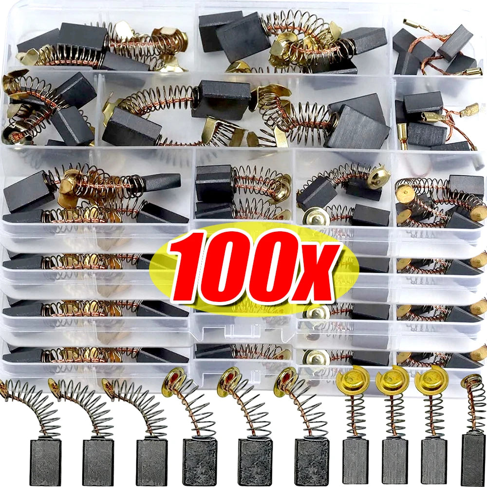 Universal Carbon Brush Repair Kit for Power Tools - 100/50 Pack