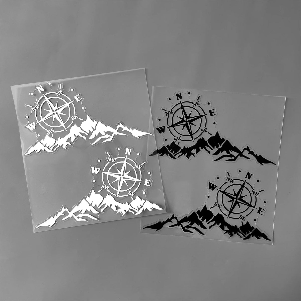 2D Mountain Compass Vinyl Decals for Car, Camper Van and RV - view 9