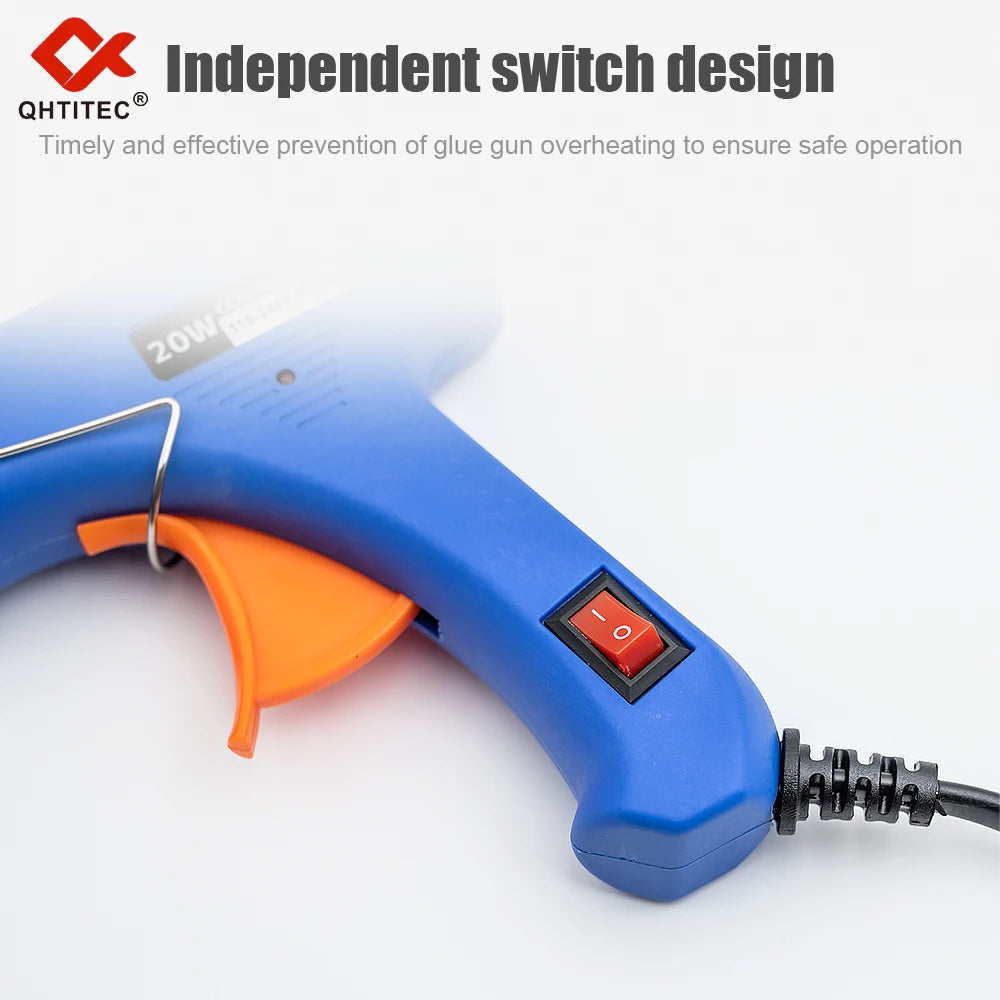 20W Hot Melt Glue Gun with 20 Glue Sticks, Mini DIY Repair Tool - image 4