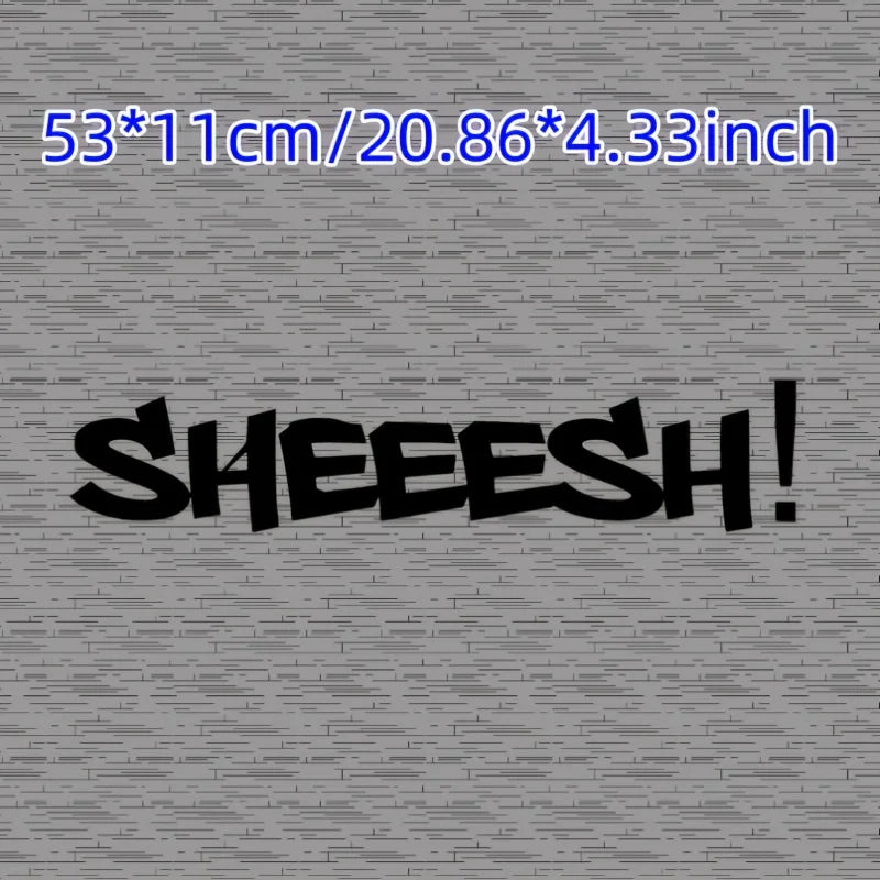 2D JDM Sheeesh Vinyl Sticker for Front and Rear Windshield - view 3