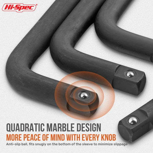 1/2" Drive Extra Long L-Handle Breaker Bar, Cr-V Steel, 250-500mm