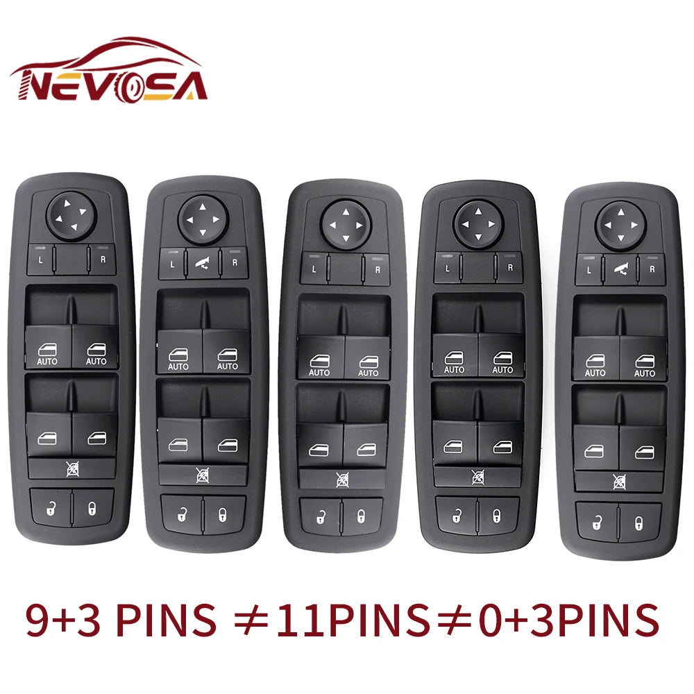 NEVOSA Power Window Switch for Dodge Ram, Durango, Jeep & Chrysler