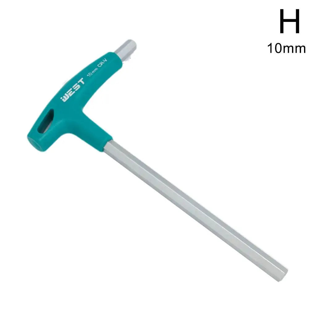 Professional Hex Allen Wrench T-Handle Set 2mm to 10mm Hexagonal Wrench Tools
