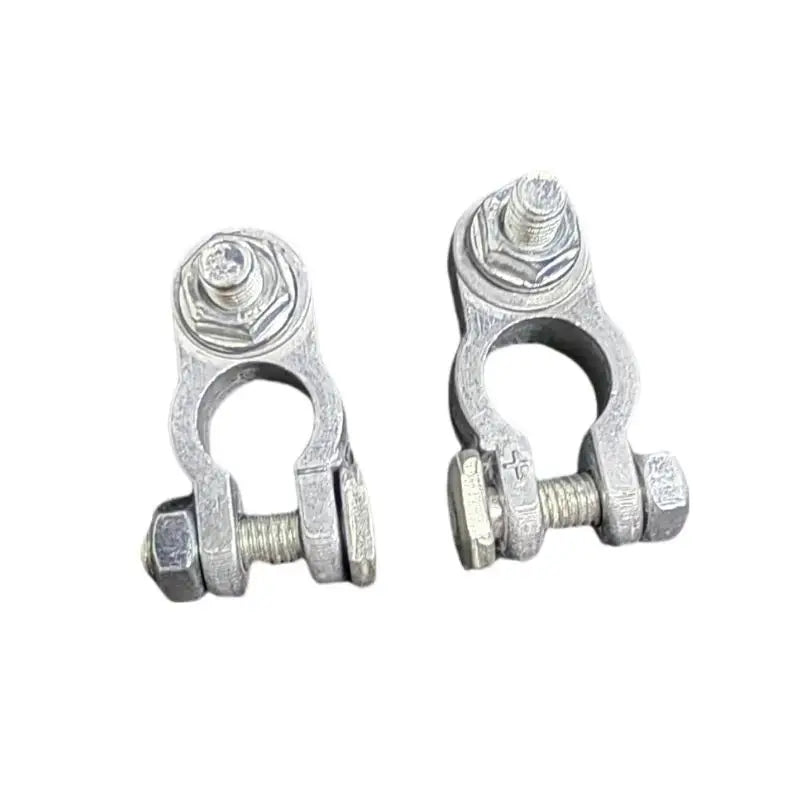 1 Pair Battery Terminal Clamp Zinc Alloy Positive & Negative Pole Auto Car Screw Connector Car Battery Terminal Clamp