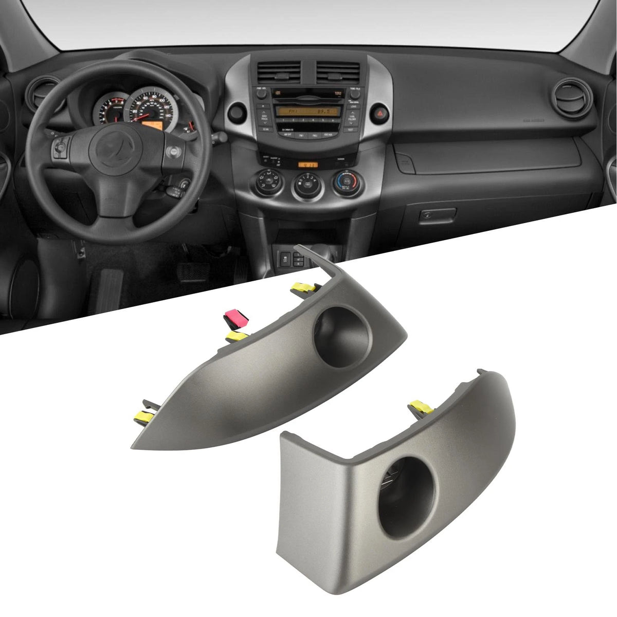 Center Dash Air Vent Radio Bezel Trim 55412 42060 B1 Dashboard Instrument Cluster Panel for RAV4 2006 to 2012