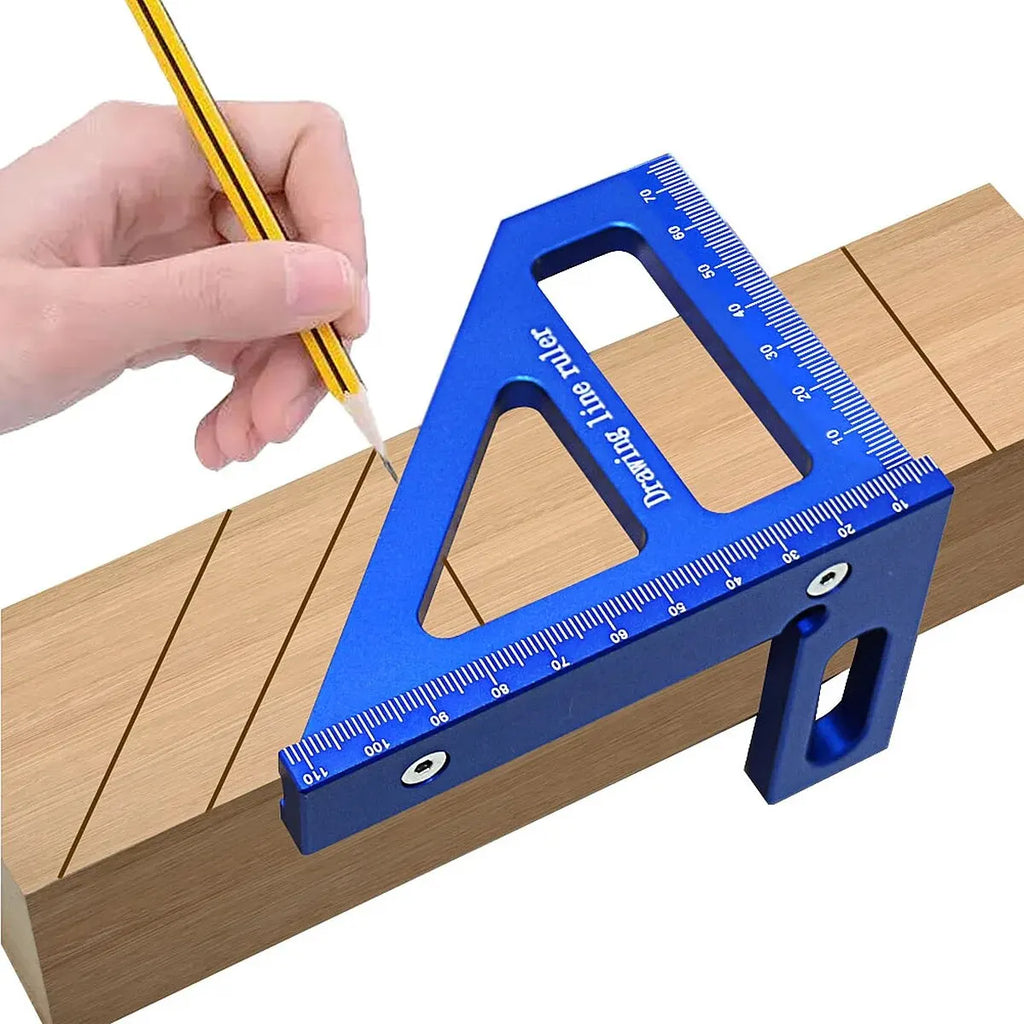 Multi-Angle Carpenter Square Protractor – 45/90 Degree Ruler