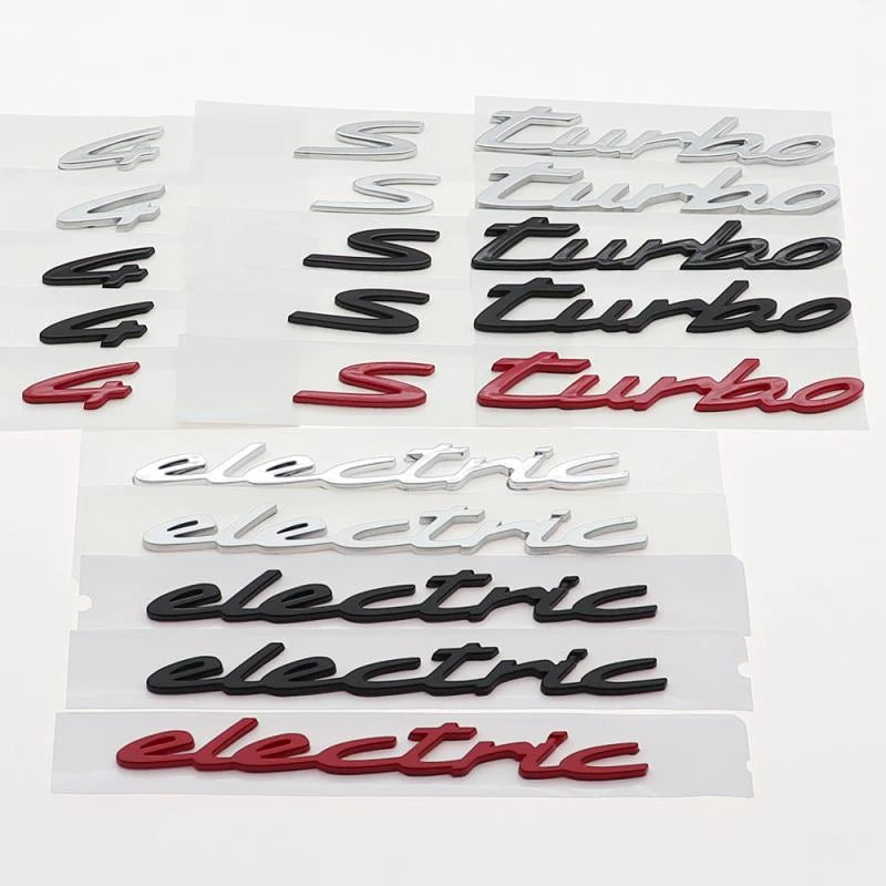 Premium 3D ABS Turbo Letter Car Emblem Sticker for Vehicles - image 4