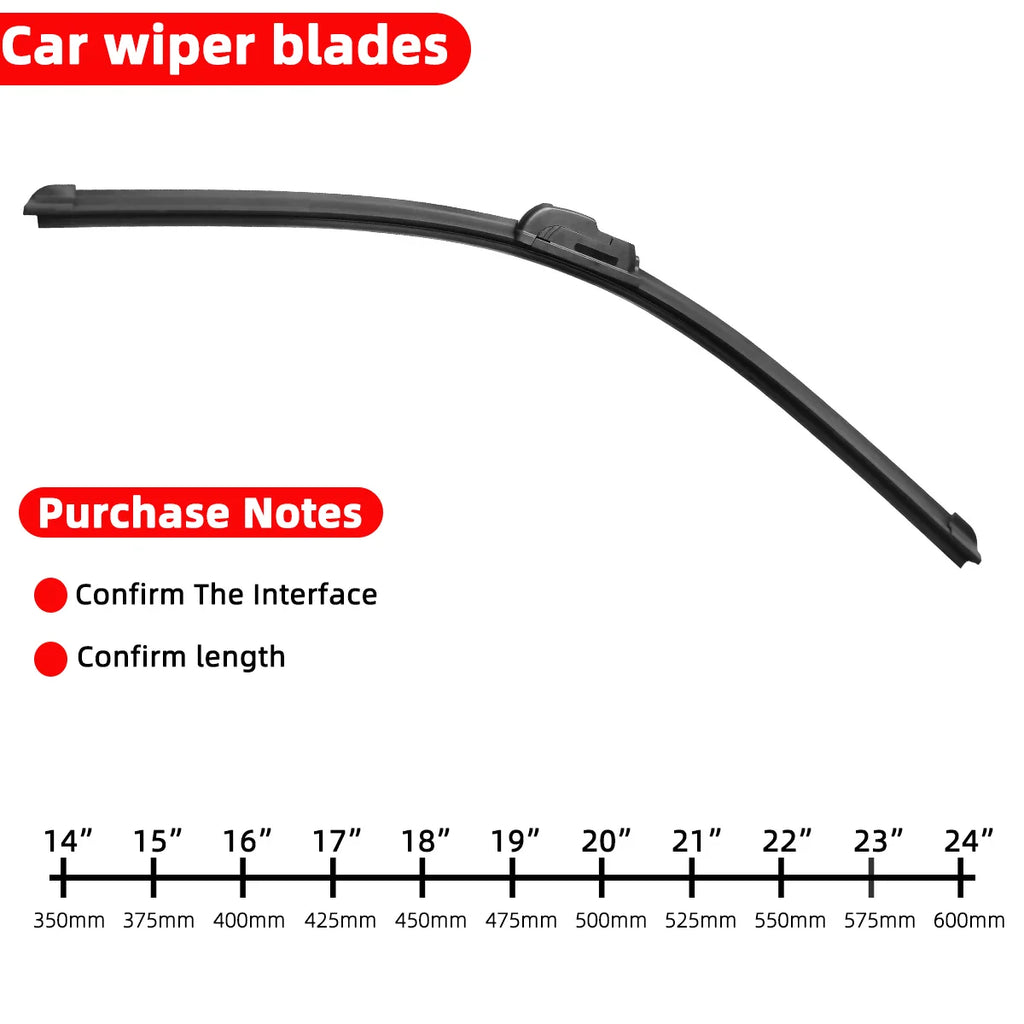 J-Hook Beam Windshield Wiper Blade, 13 to 26 Inch