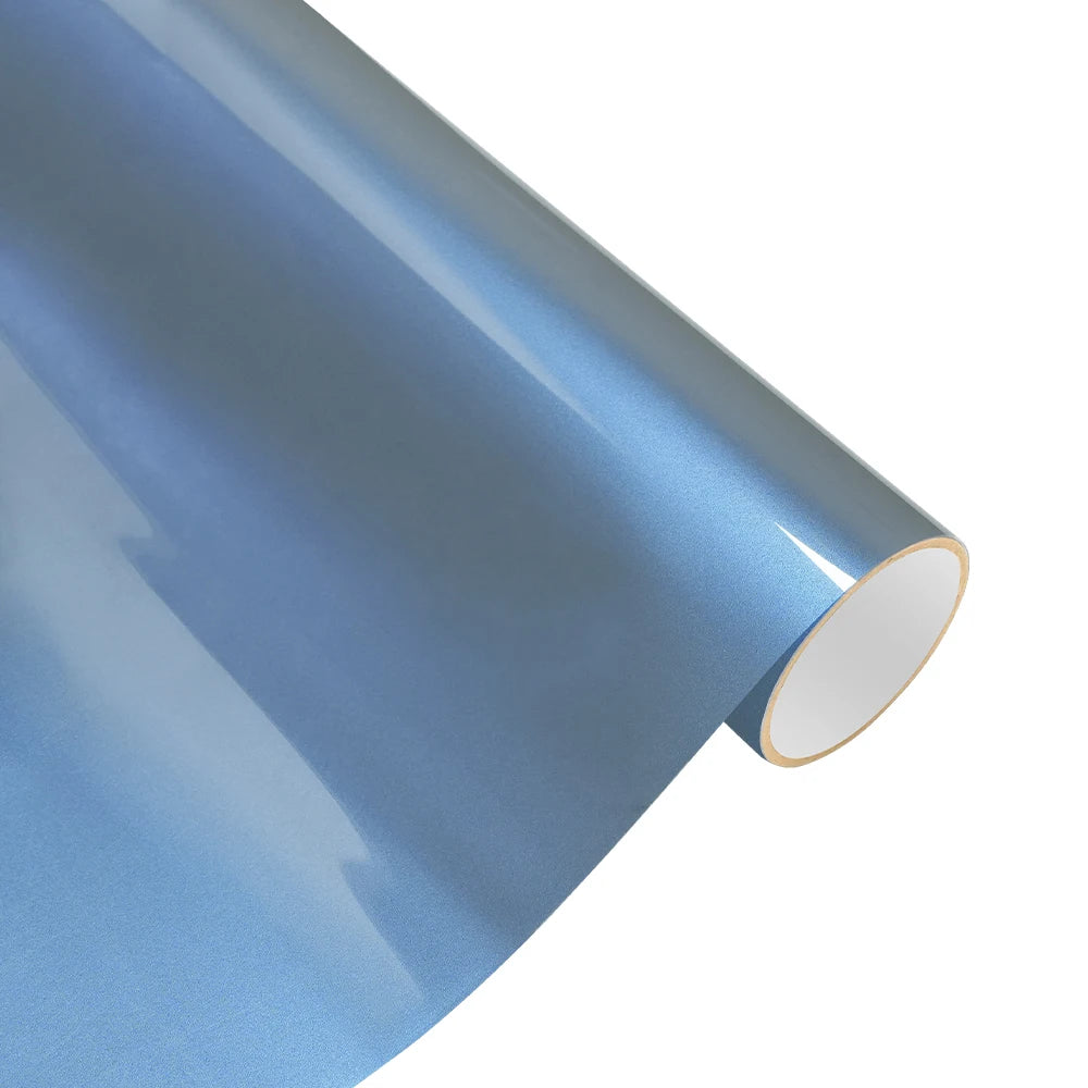 Magic Pearl Gray/Blue Car Wrap Vinyl Film – Bubble-Free Color Change - image 4