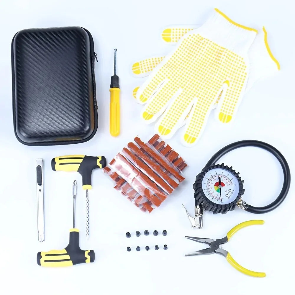 Tire Puncture Repair Kit – Plug Tools & Tire Strips