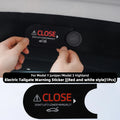 Electric Tailgate Warning Decal for Model Y and Model 3