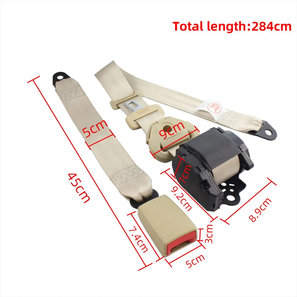 Afarnova Retractable 3-Point Lap Seat Belt for Cars & Buses - image 18