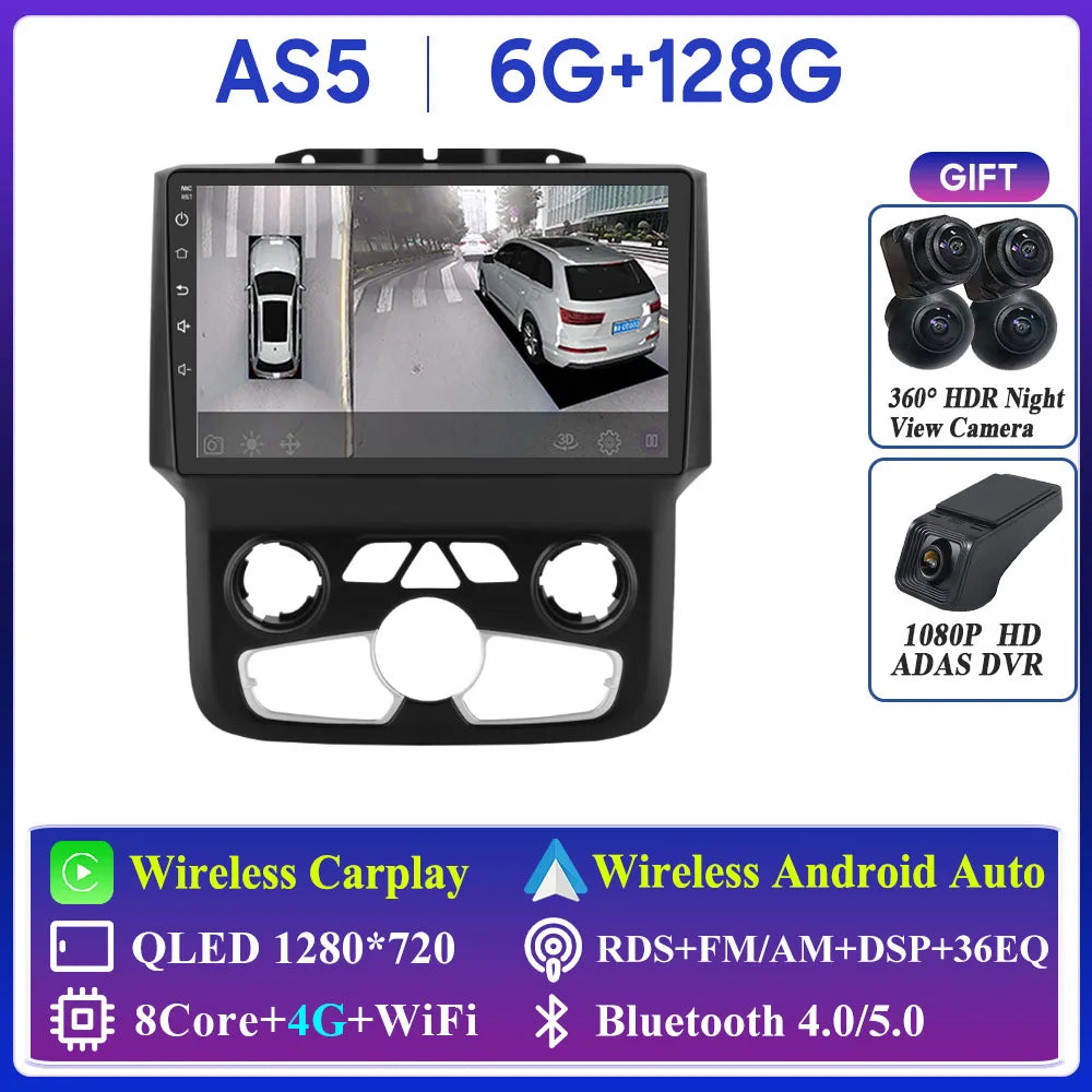 Dodge Ram 2013-2018 Multimedia Player with GPS, Bluetooth, CarPlay - image 8
