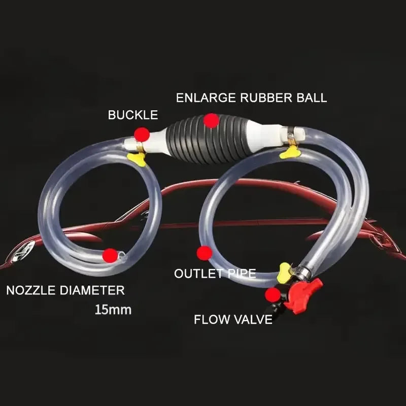 Manual Fuel Transfer Pump for Diesel Siphon Pump with Hose for Fuel Oil Transfer