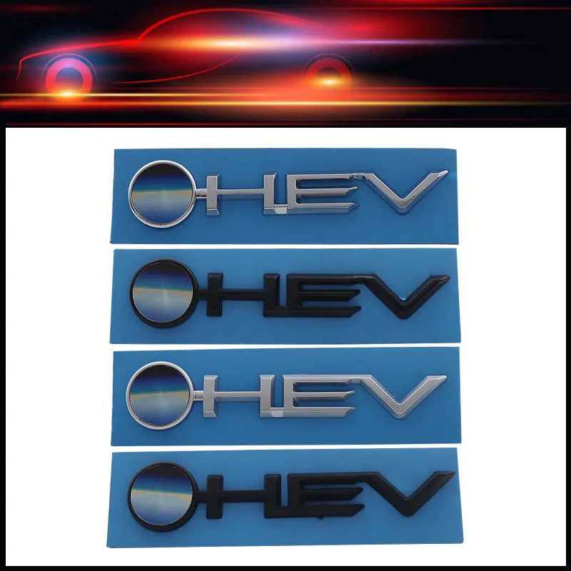 3D HEV Hybrid Hood, Trunk and Bonnet Nameplate Emblem Badge