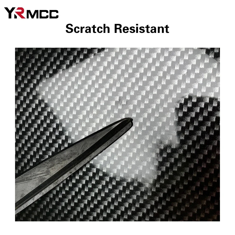 Carbon Fiber Car Body Vinyl Wrap, Matte and Glossy Black Film - view 4