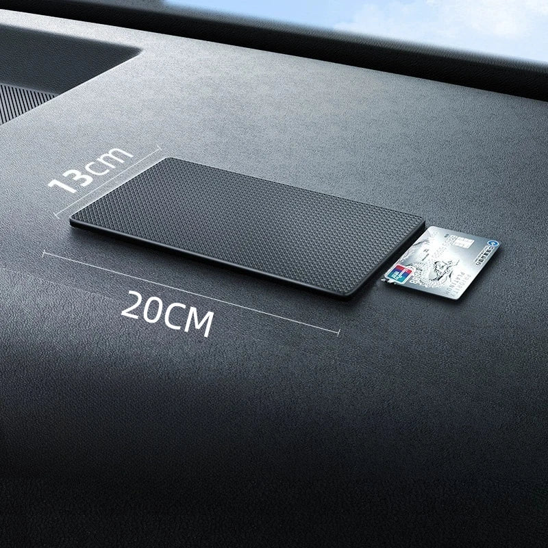 Heat Resistant Non-Slip PU Dashboard Mat for Phones & Sunglasses