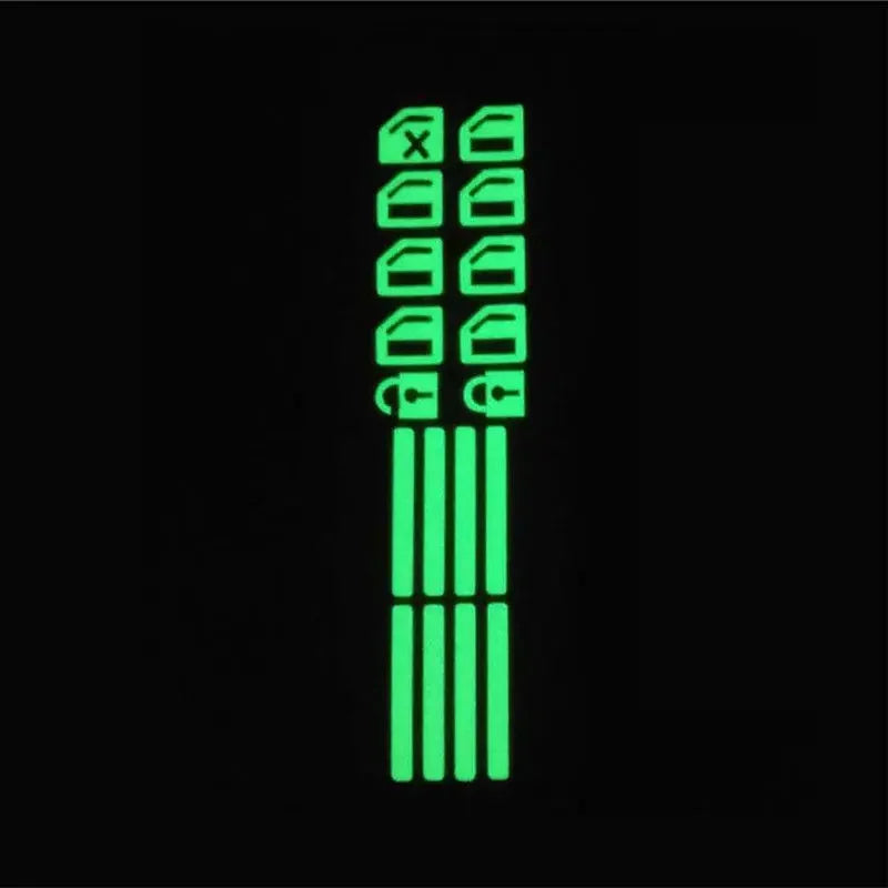 Luminous Car Door Window Lift Button Stickers