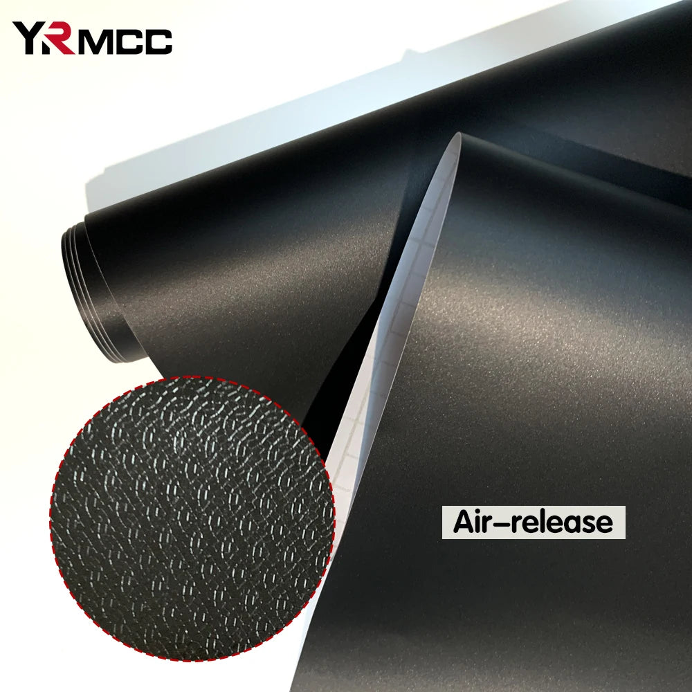 Matte Black Vinyl Wrap Film – Car, Motorcycle & Helmet DIY - image 2