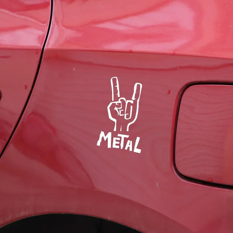 Heavy Metal Bass Guitar Car Sticker - Vinyl Decal - image 3