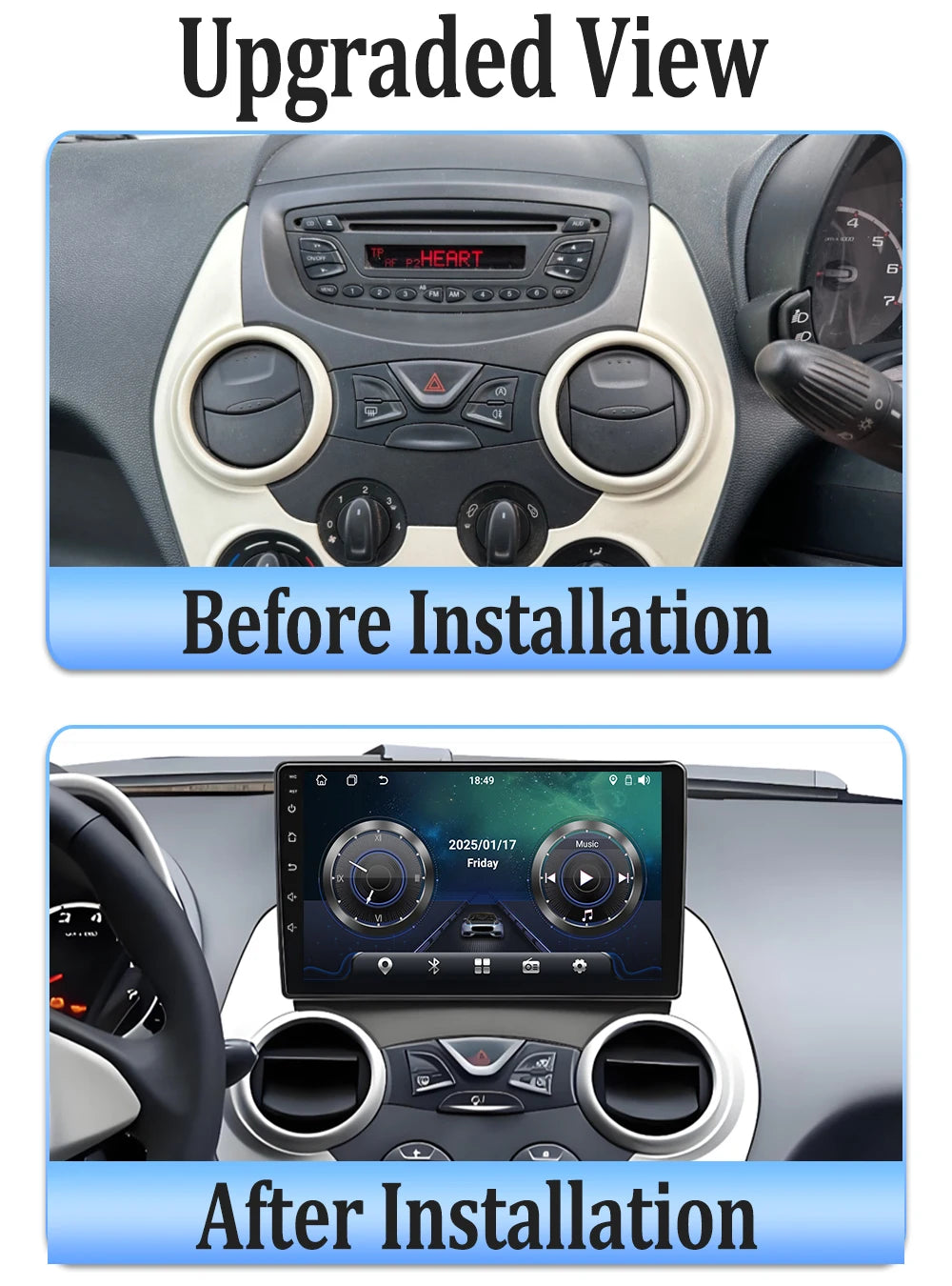 Ford Ka 9-Inch Multimedia Radio with GPS, Android Auto & CarPlay - image 2
