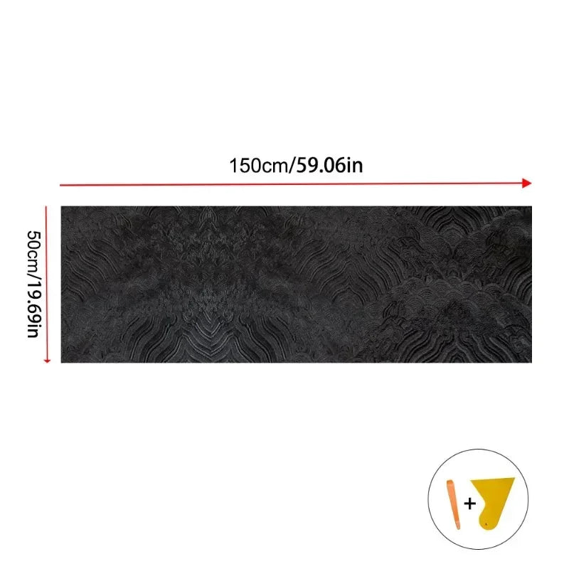 Self-Adhesive Pillar and Headliner Fabric Wrap, 59 x 19.7 in