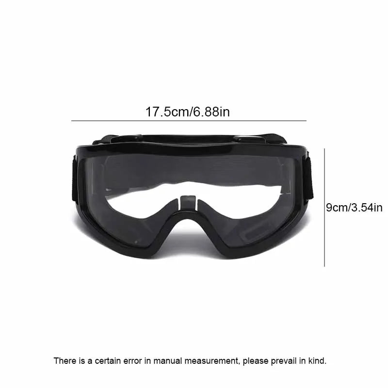 Anti Fog Safety Glasses Anti-splash Dust Sand Goggles Riding Skiing Sports Glasses Clear Adjustable