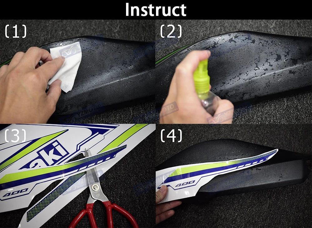 Fairing and Fuel Tank Decal Set for Kawasaki ZX-4RR - view 4