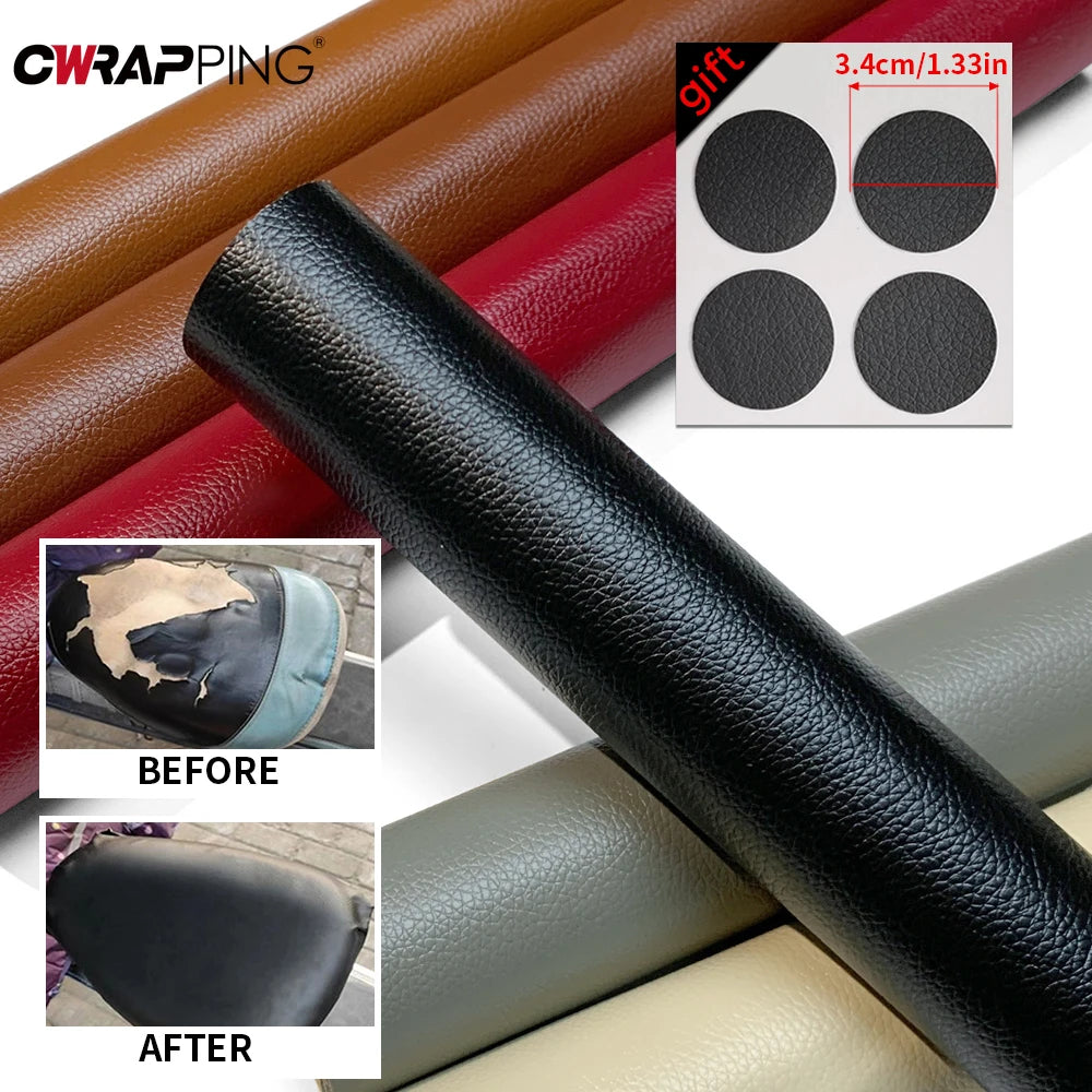 Self-Adhesive PU Leather Repair Sheet for Car Seats and Sofas