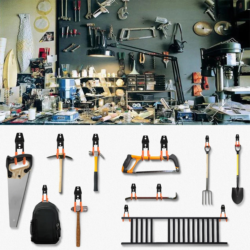 Heavy-Duty Wall Hook – Garage Bike & Ladder Hanger