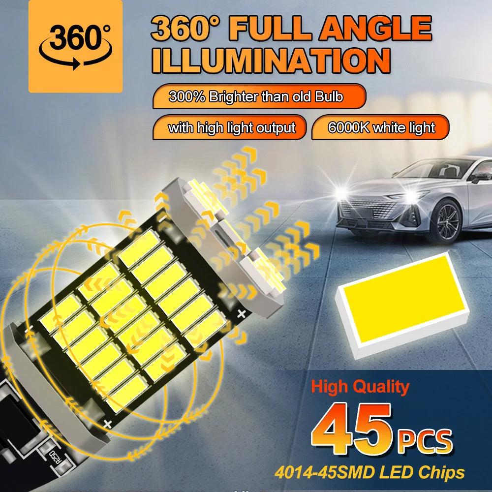 T15 921 LED Backup Light Bulbs for Chevy Silverado 2014-2023 - image 2