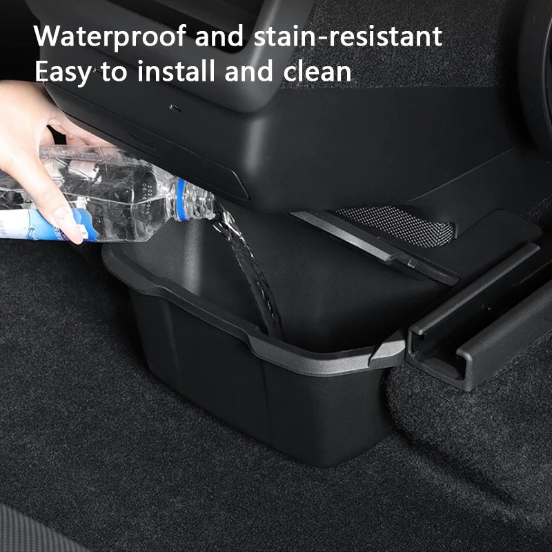 Rear Center Console Storage Box with Lid for Tesla Model Y L (2025-2026)