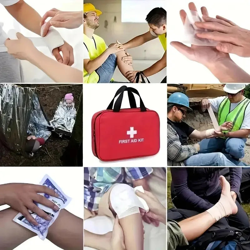 22-Piece First Aid Kit – Bandages, Scissors & Tweezers