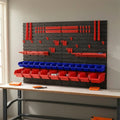 Pegboard Organizer with Bins Modular Tool Organizer Board Wall-Mounted Storage Rack with Bins Customizable for DIYers, Workshop