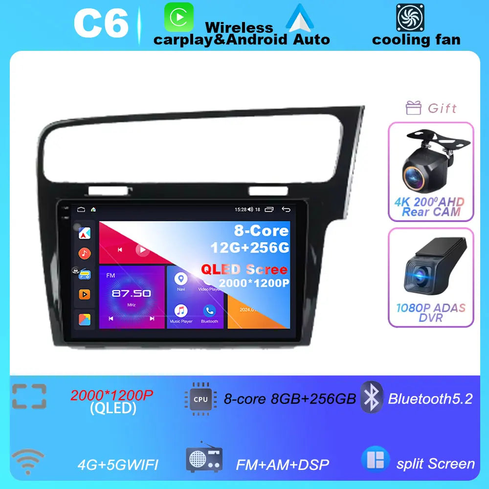 10" Android Car Stereo for VW Golf 7 MK7 GTI with GPS & CarPlay - image 22
