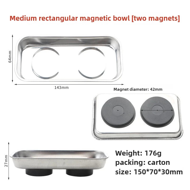 Durable Magnetic Stainless Steel Parts Bowl