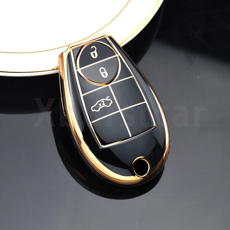 TPU Car Key Fob Cover Case for Dodge Jeep Chrysler - image 13