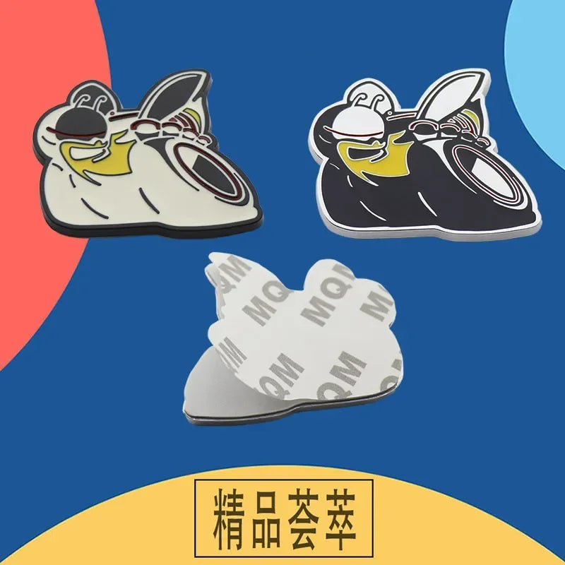 3D Bee Design Fender Sticker Pair for 6.4L Cars
