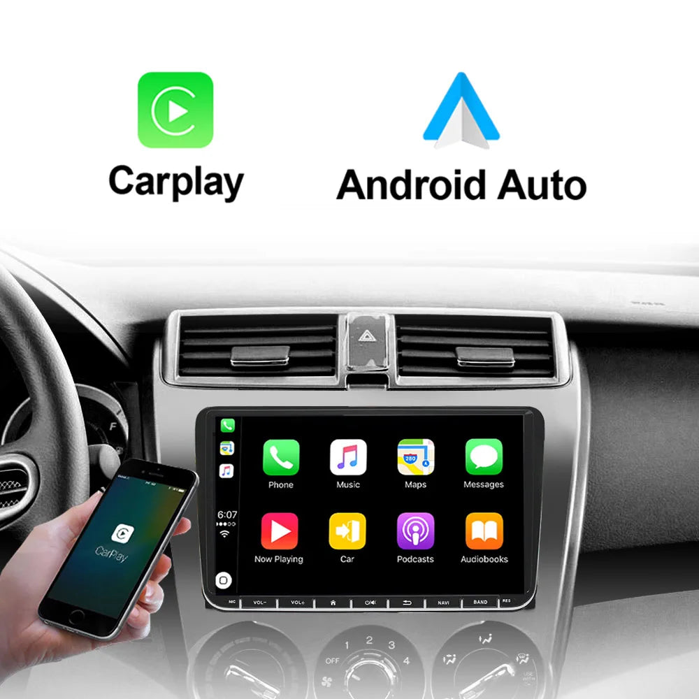 Android 16 2 Din 9'' Car Radio GPS CarPlay for VW Passat Golf MK5 MK6 - image 4