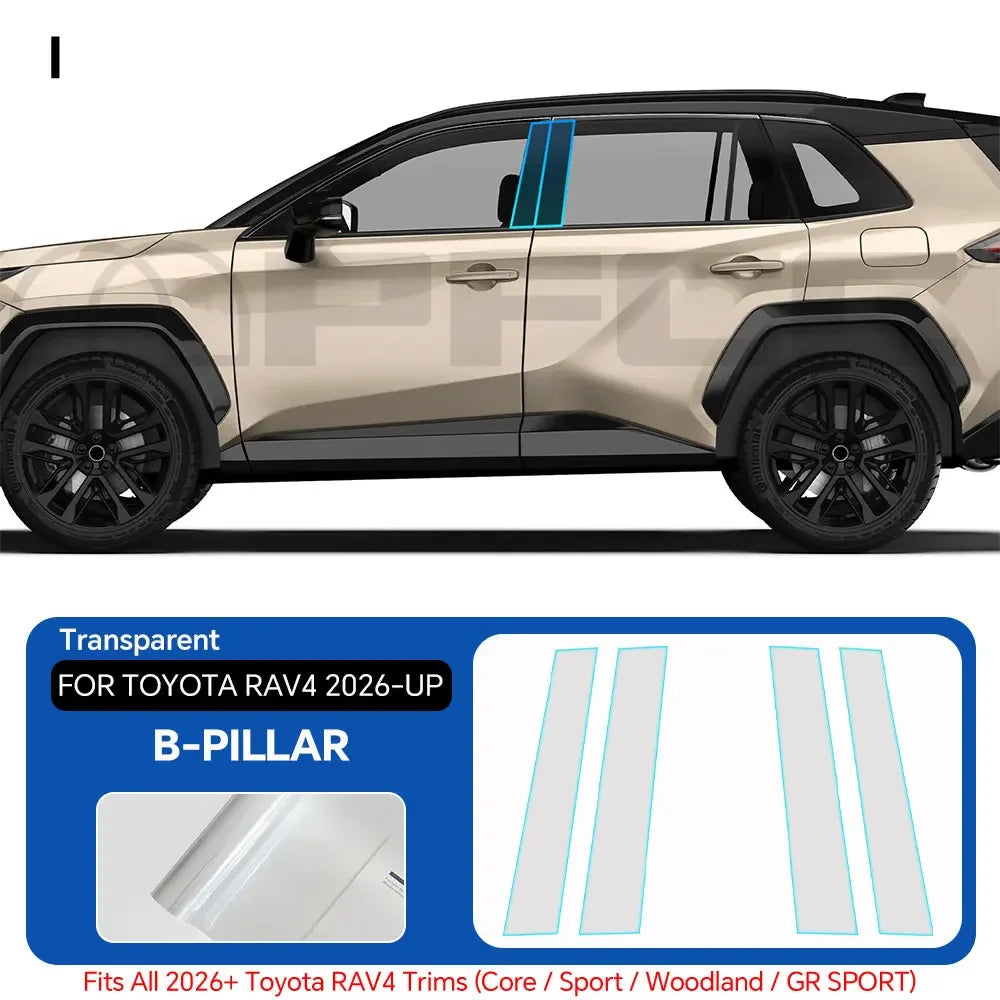 Pre-Cut Paint Protection Film Kit for Toyota RAV4 2026-2027