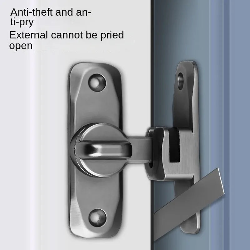 90/180° Flip Door Latch – Zinc Alloy Security Bolt