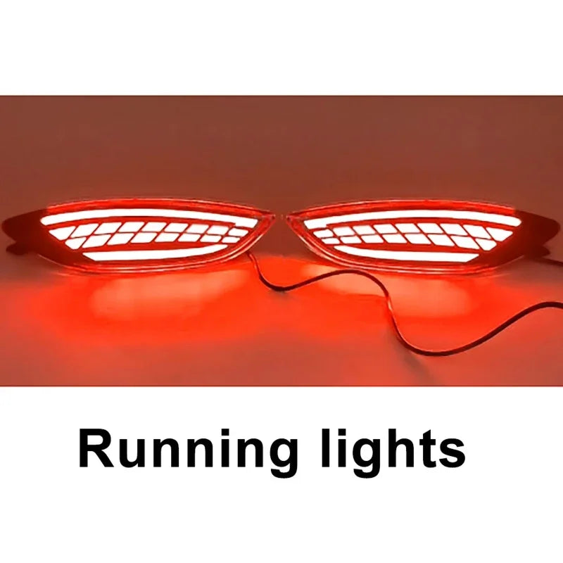 LED Rear Bumper Reflector Lights for Hyundai Accent 2008-2015 - image 4