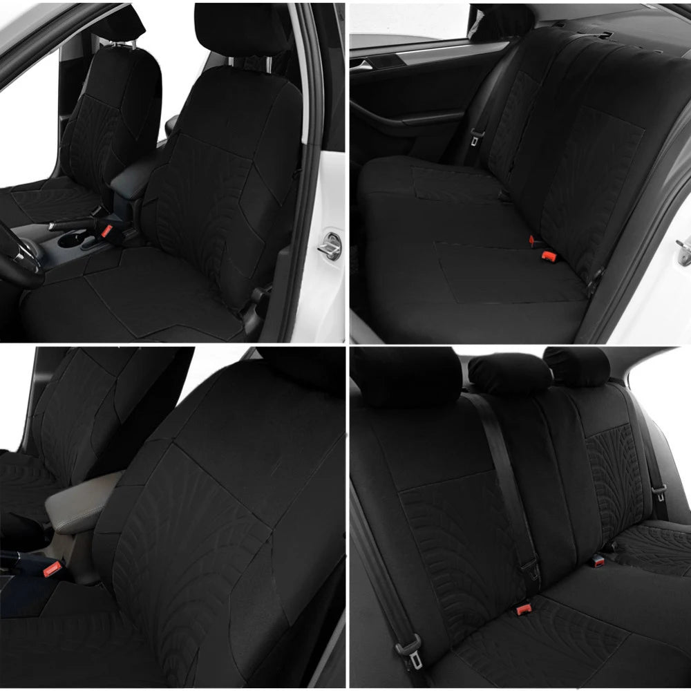 2/5PCS Car Seat Covers Set Universal Fit Most Car Covers with Tire Detail Suitable for Independent Seat Covers Protecting Seats