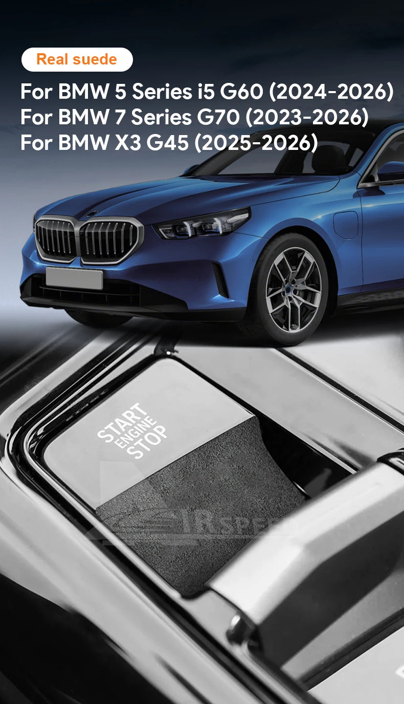 Suede Gear Shift Panel Sticker for BMW X3 G45, 5 Series G60, 7 Series G70