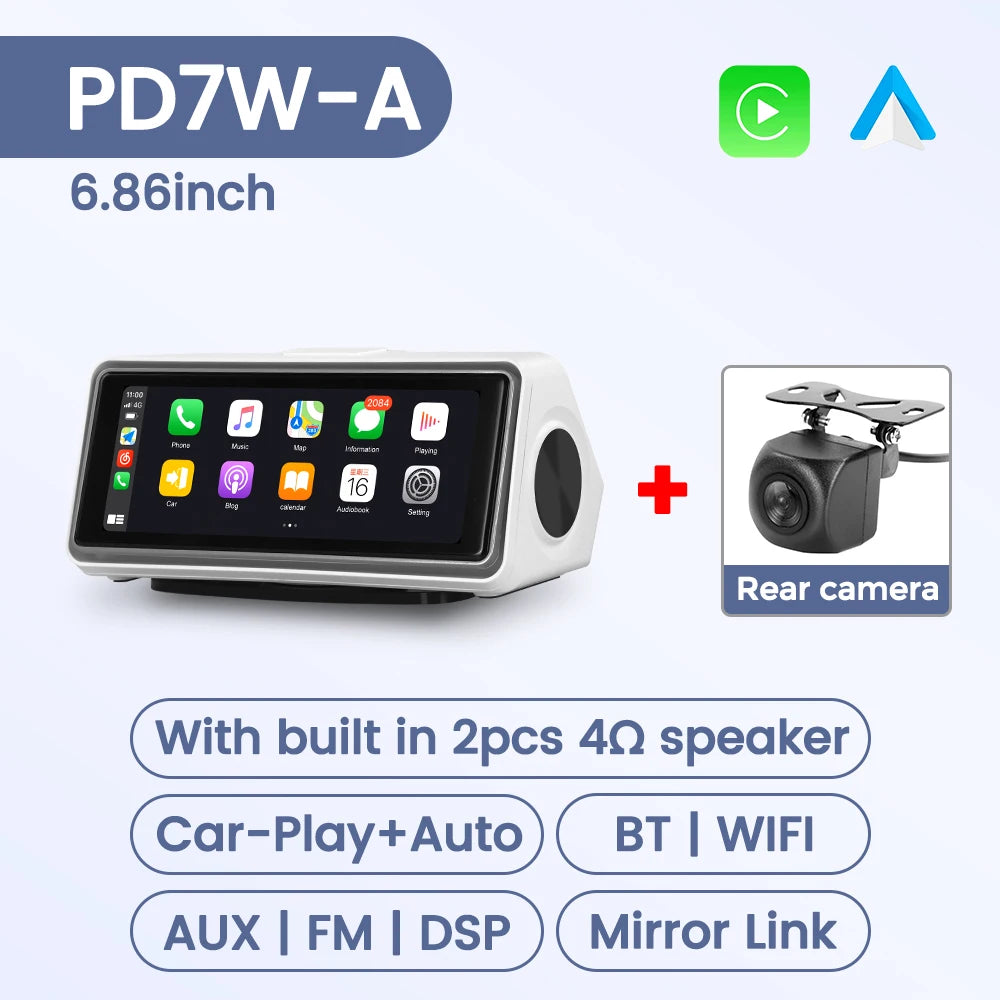 MEKEDE 6.86" Universal Car MP5 Player Wireless CarPlay & Android Auto - image 8